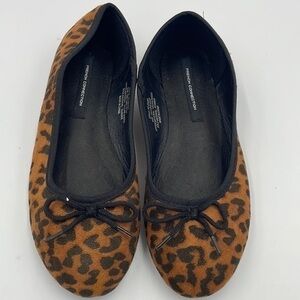French Connection Diana Flat in Leopard Print